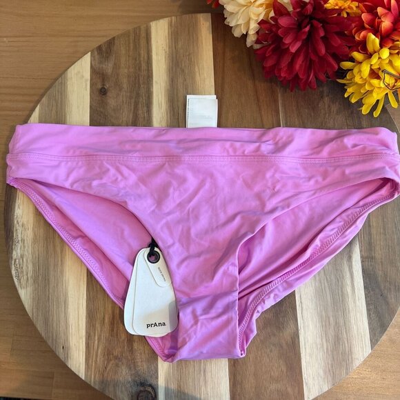 PrAna Womens Summer Wave Swim Bottom LARGE in Cosmos Pink - Picture 1 of 6